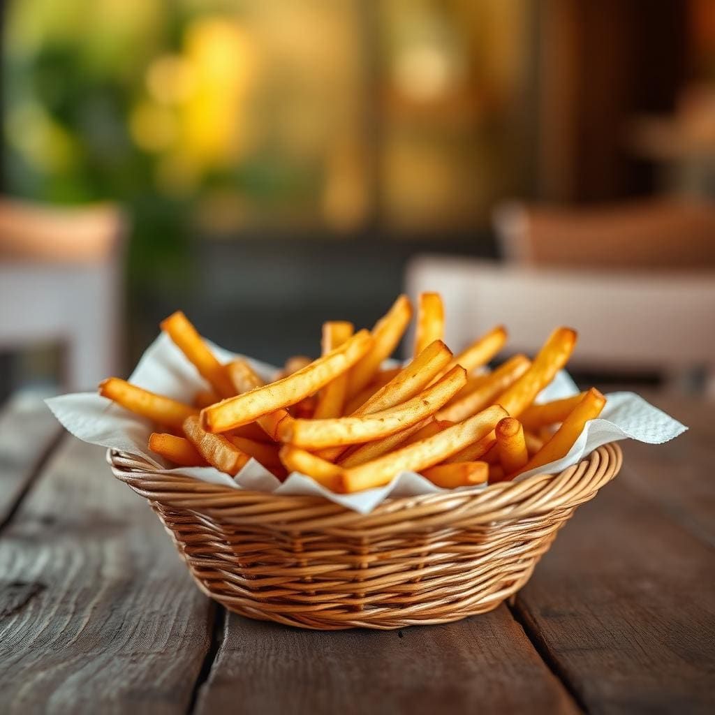 Batata frita na airfryer